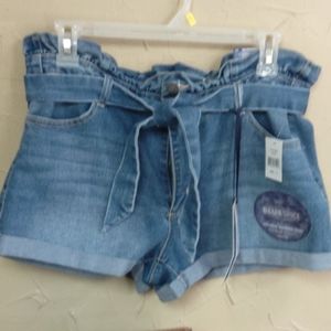 💢 Clearances 💥High Waist Paper Bag Jean Shorts💥